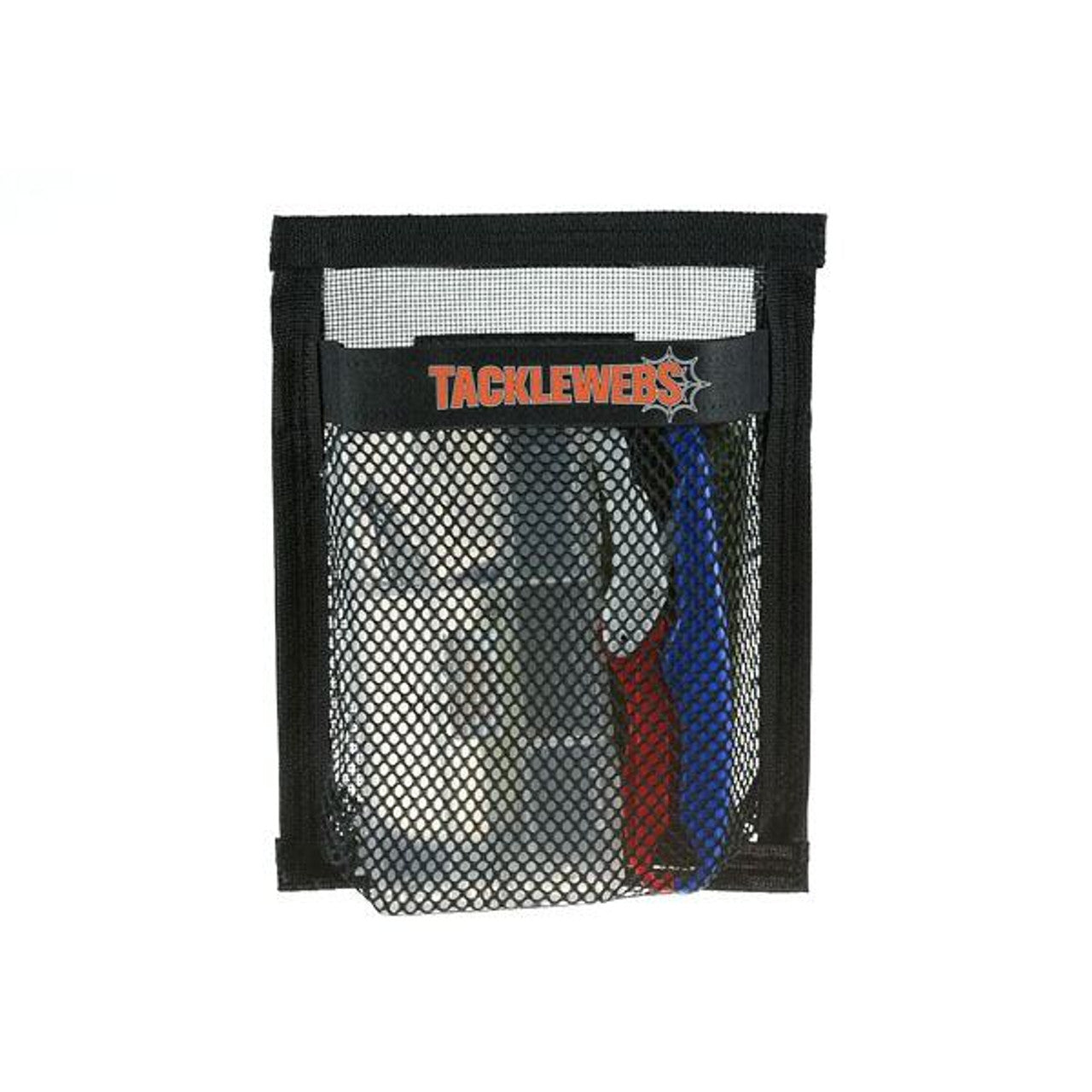 TackleWebs 10"W x 12"H Hook & Loop Black Adhesive Pouch